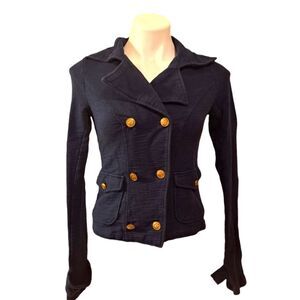 Urban Outfitters Kimchi Blue Navy Core Double Breast Blazer Size:  S